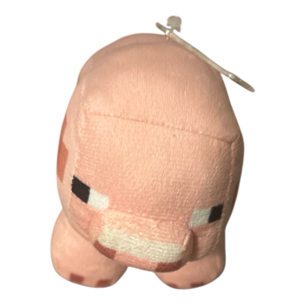 Minecraft Pig Plush 7" Pink Stuffed Animal Doll Mojang Jinx Video Game Toy